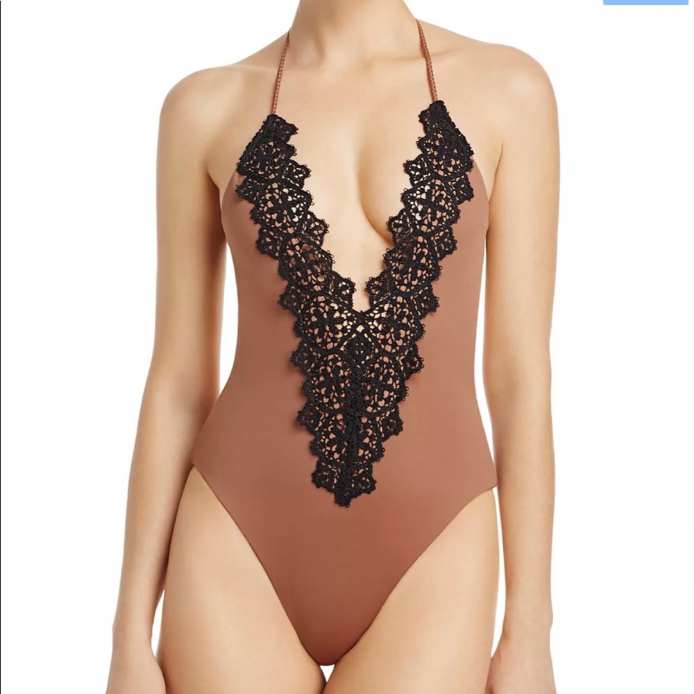 Blue Life Mirage Halter One Piece Swimsuit XS